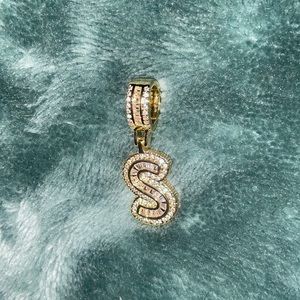 Initial Baguette Pendent